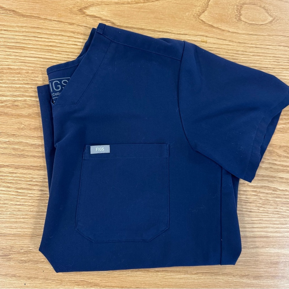 FIGS Deep Blue Medical Scrub Top